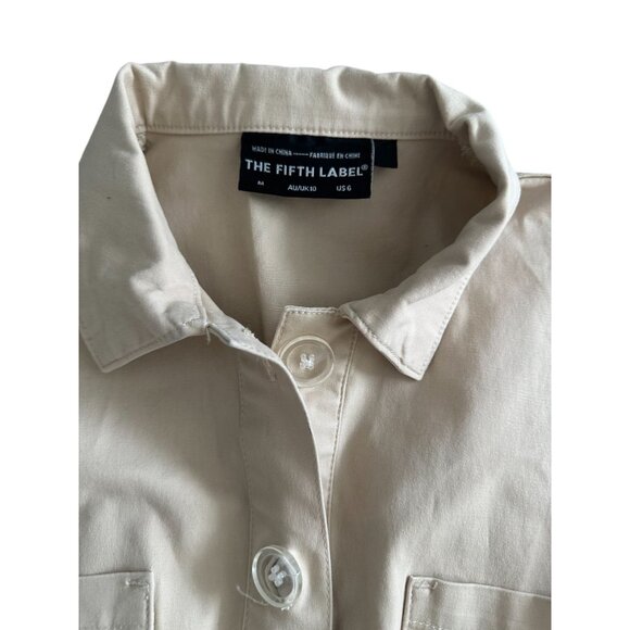 THE FIFTH LABEL Beige Khaki Belted Romper Size US 6 / UK 10 - Picture 2 of 11